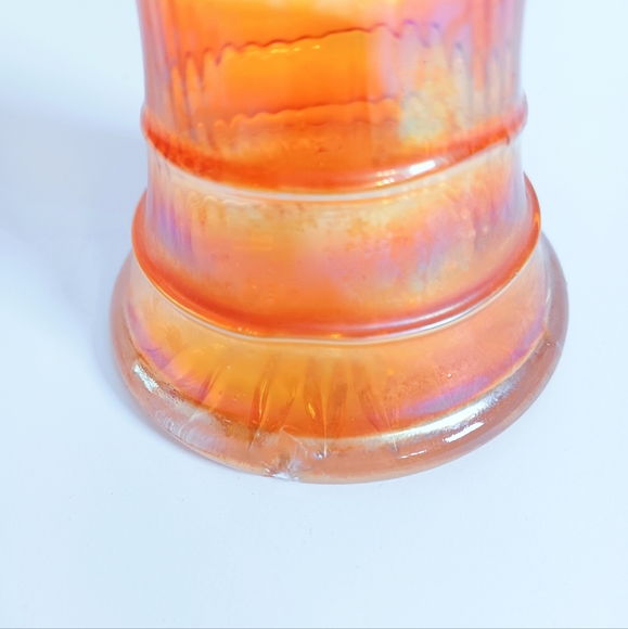 Vintage Fenton Carnival Glass Rippled Vase - Picture 5 of 5